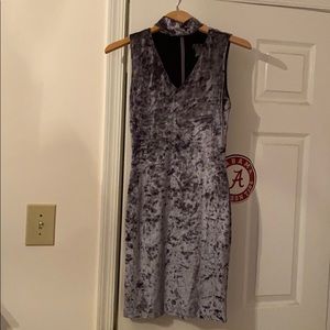 Blue Velvet Homecoming Bodycon Dress